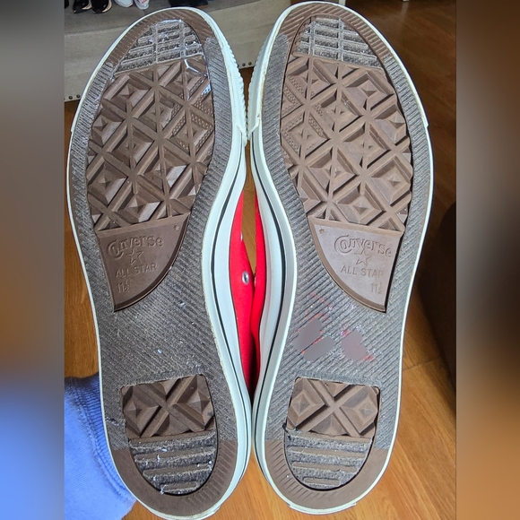 Unisex 11.5 Men's/13.5 Women's CONVERSE CTAS Red Low Top Casual Shoes - Picture 7 of 8